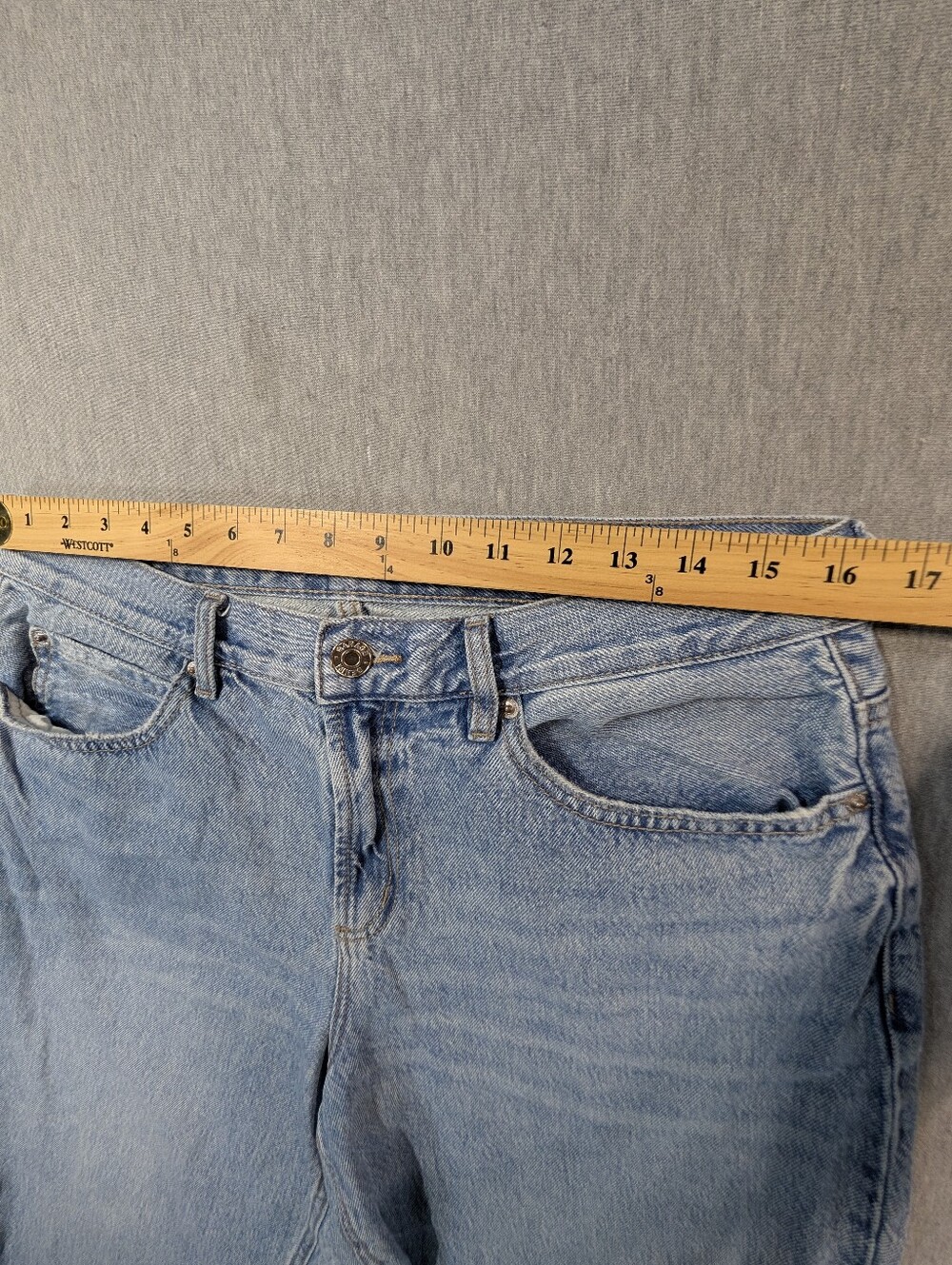 Garage Light Blue Wide Leg Jeans - Picture 10 of 14